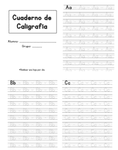 Caligrafía para niños