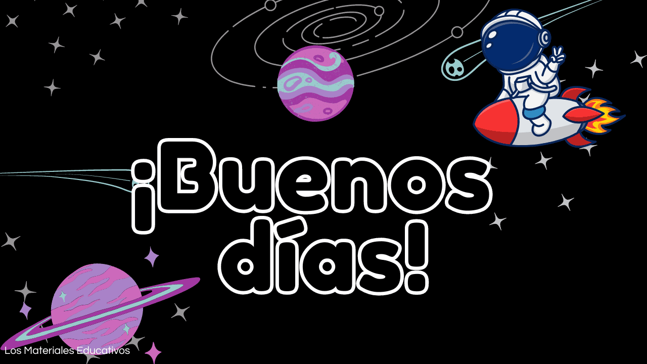 palabras mágicas temática del espacio