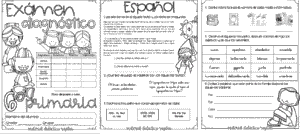 Evaluación sexto grado