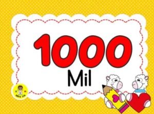 Carteles de los números del 100 al 1000