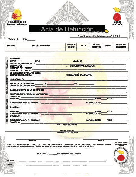 Defunción del huevo
