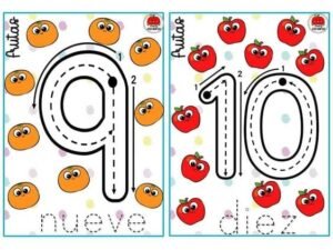 carteles de los números