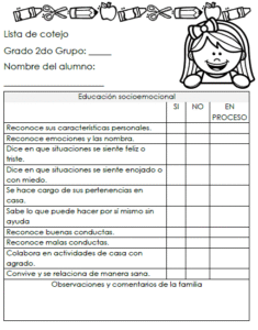 Lista de cotejo 2° preescpñar