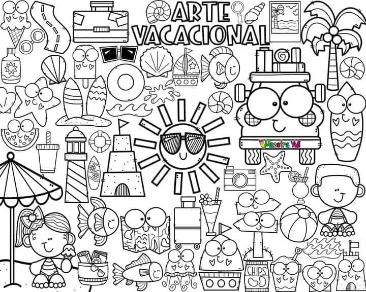 mural para imprimir y colorear 