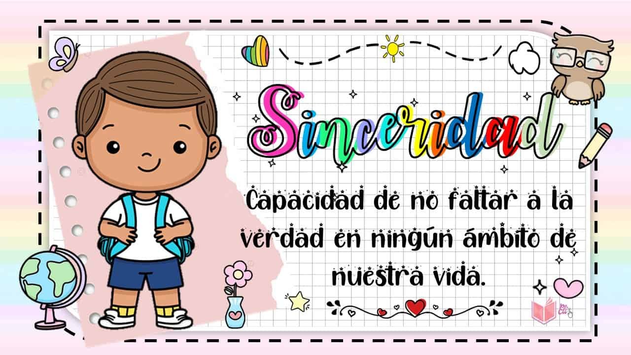 valor de la sinceridad