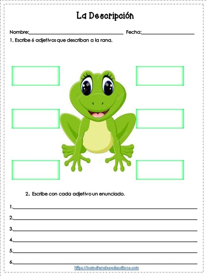 Adjetivos para niños