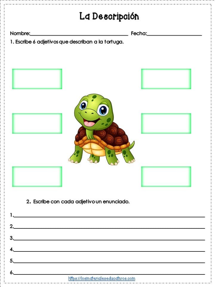 Adjetivos para niños