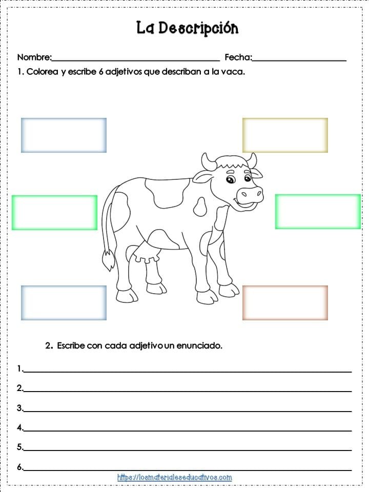 Adjetivos para niños
