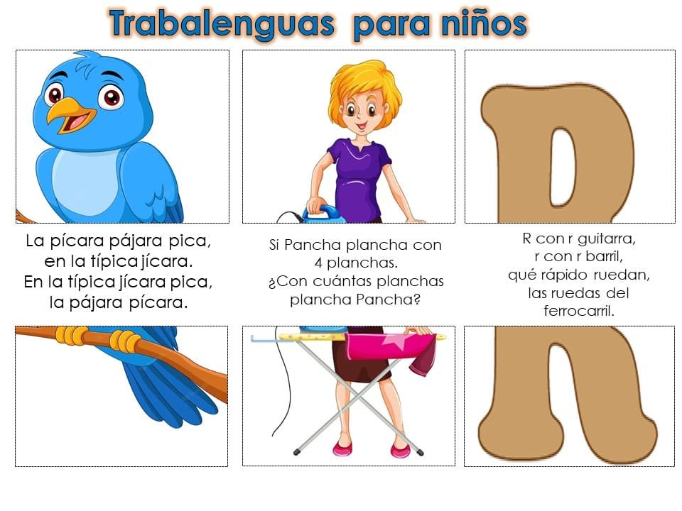 Trabalenguas difíciles niños de primaria