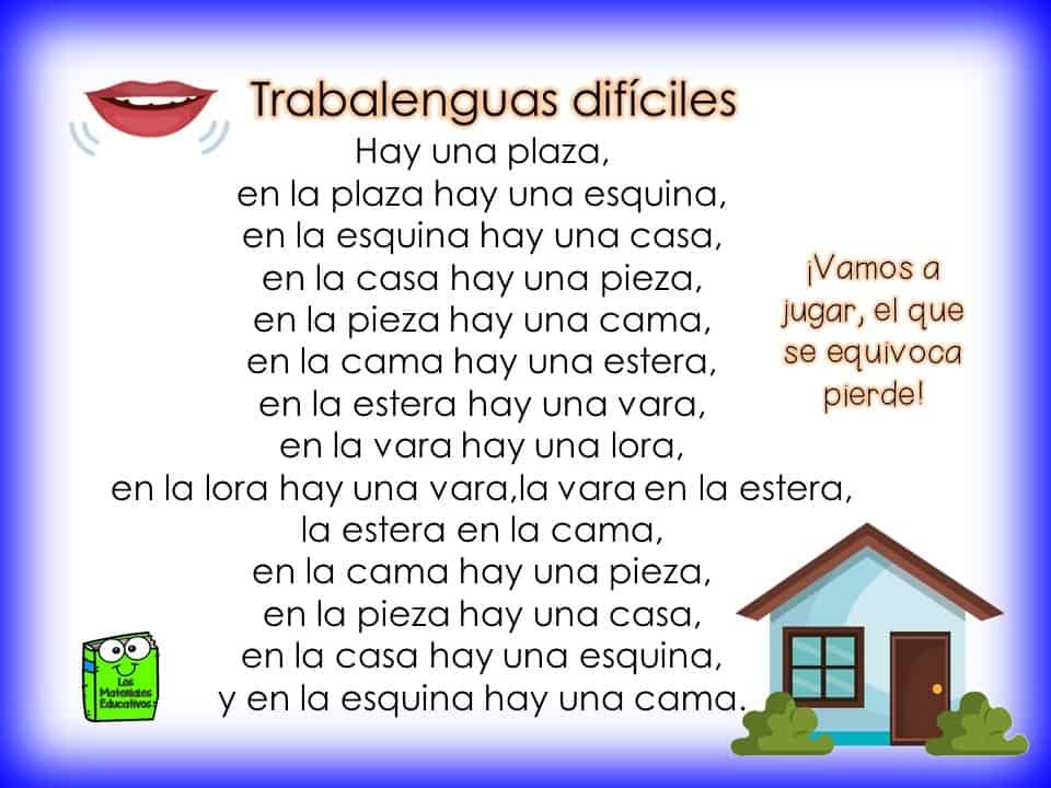 Trabalenguas difíciles