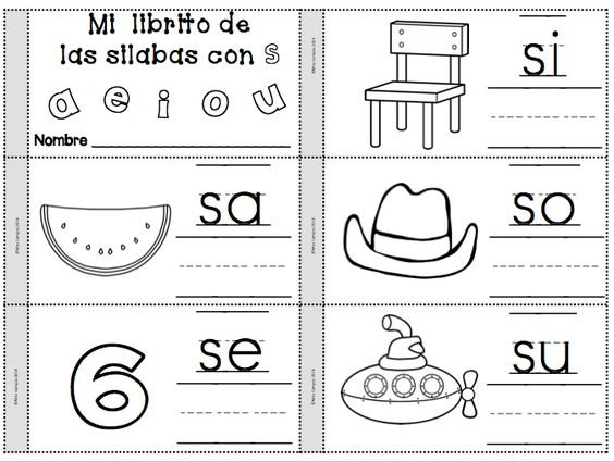 mi librito de silabas con s